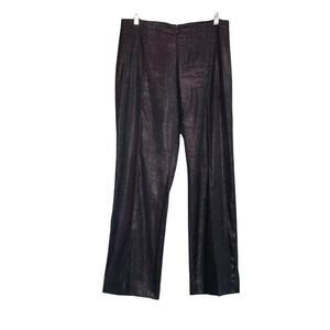 Fabrizio Gianni Black Snake Print Stretch Pants Size 10